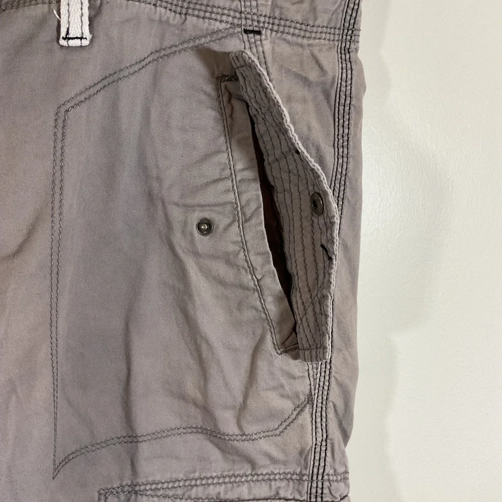 Sean John Men 38 Baggy Cargo Shorts Gray Relaxed Y2K Streetwear Hip Hop Utility